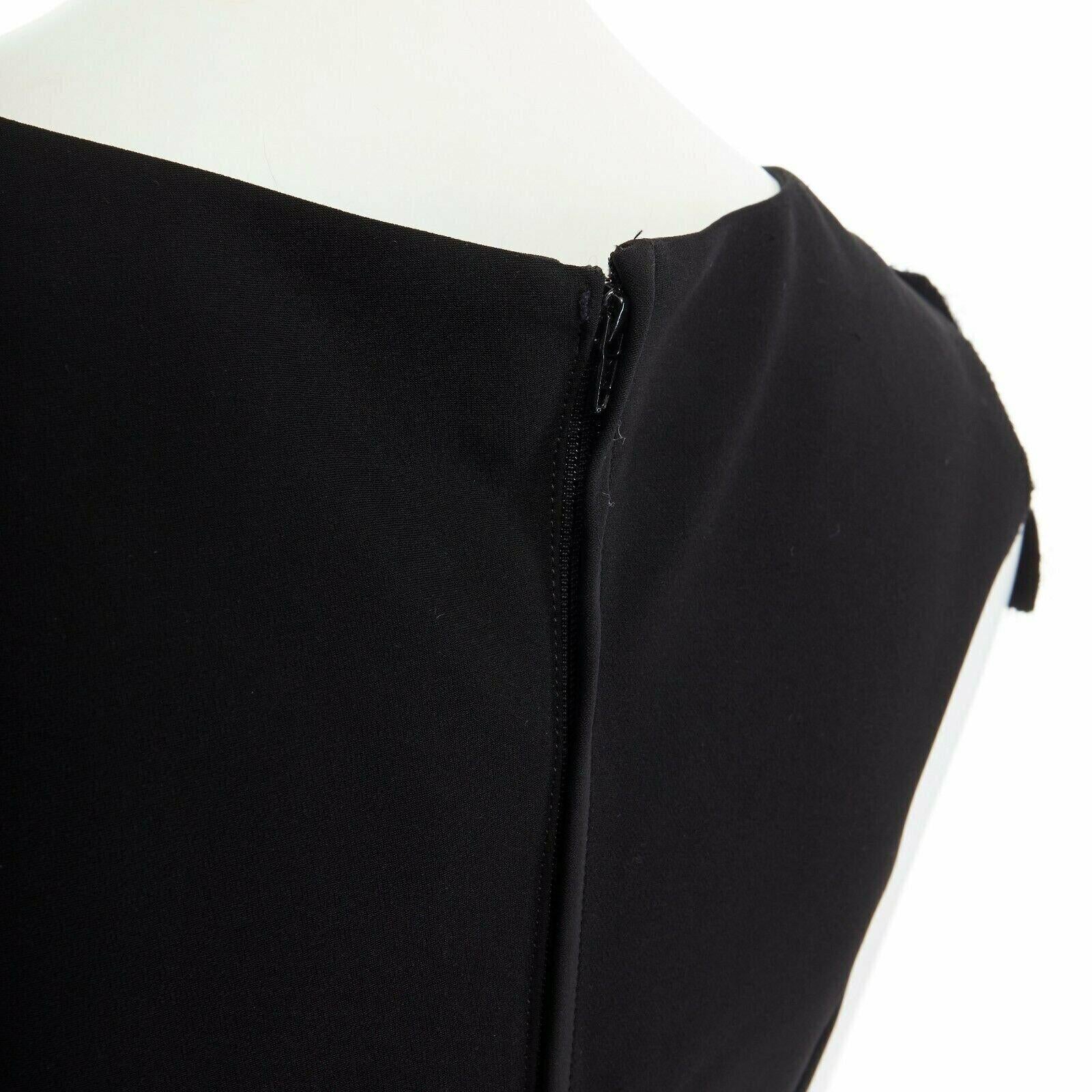 new NOIR KEI NINOMIYA Comme Des Garcons black loop detail open front dress M 5