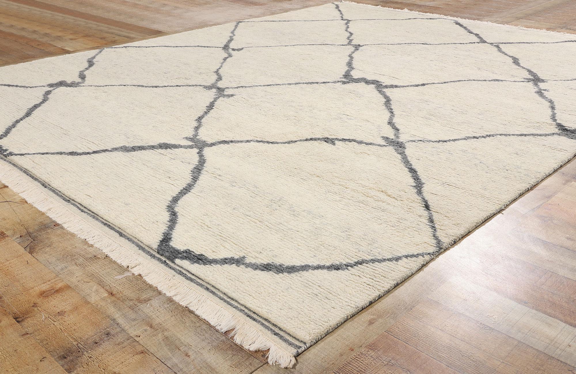 XXI secolo e contemporaneo New Nomadic Veil Tappeto marocchino organico moderno con stile espressionista in vendita
