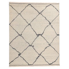 New Nomadic Veil Organic Modern Moroccan Carpet with Expressionist Style