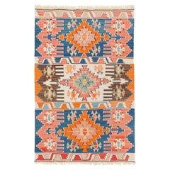 Alfombra de lana tejida a mano Kayseri Kilim Anatolia Central Alfombra turca Nueva y sin usar