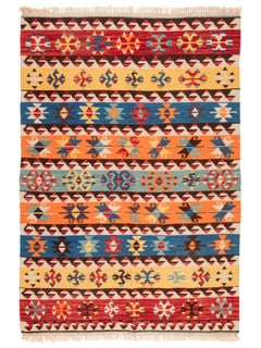 New & Not Used Handwoven Wool Kayseri Kilim Central Anatolian Rug Turkish Carpet
