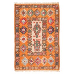 Alfombra de lana tejida a mano Kayseri Kilim Anatolia Central Alfombra turca Nueva y sin usar