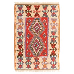 Alfombra de lana tejida a mano Kayseri Kilim Anatolia Central Alfombra turca Nueva y sin usar