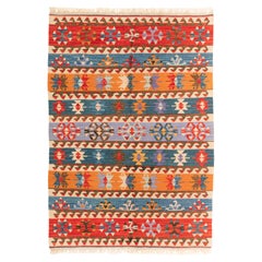 Alfombra de lana tejida a mano Kayseri Kilim Anatolia Central Alfombra turca Nueva y sin usar