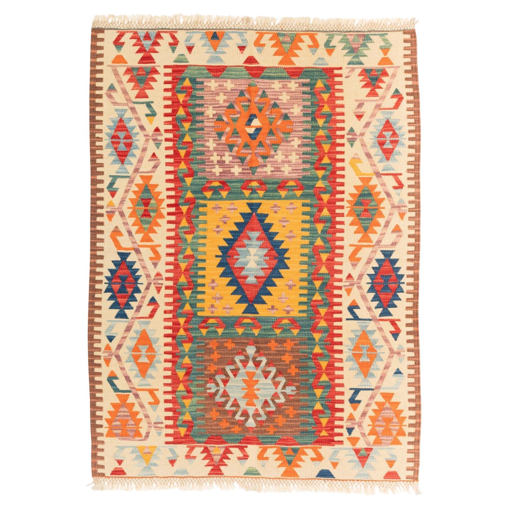 Alfombra de lana tejida a mano Kayseri Kilim Anatolia Central Alfombra turca Nueva y sin usar en venta