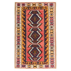 Alfombra de lana tejida a mano Kayseri Kilim Anatolia Central Alfombra turca Nueva y sin usar