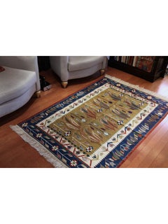 New Handwoven Wool Ushak Oushak Fine Kilim Central Anatolian Rug Turkish Carpet