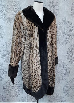 New ocelot fur coat size 14
