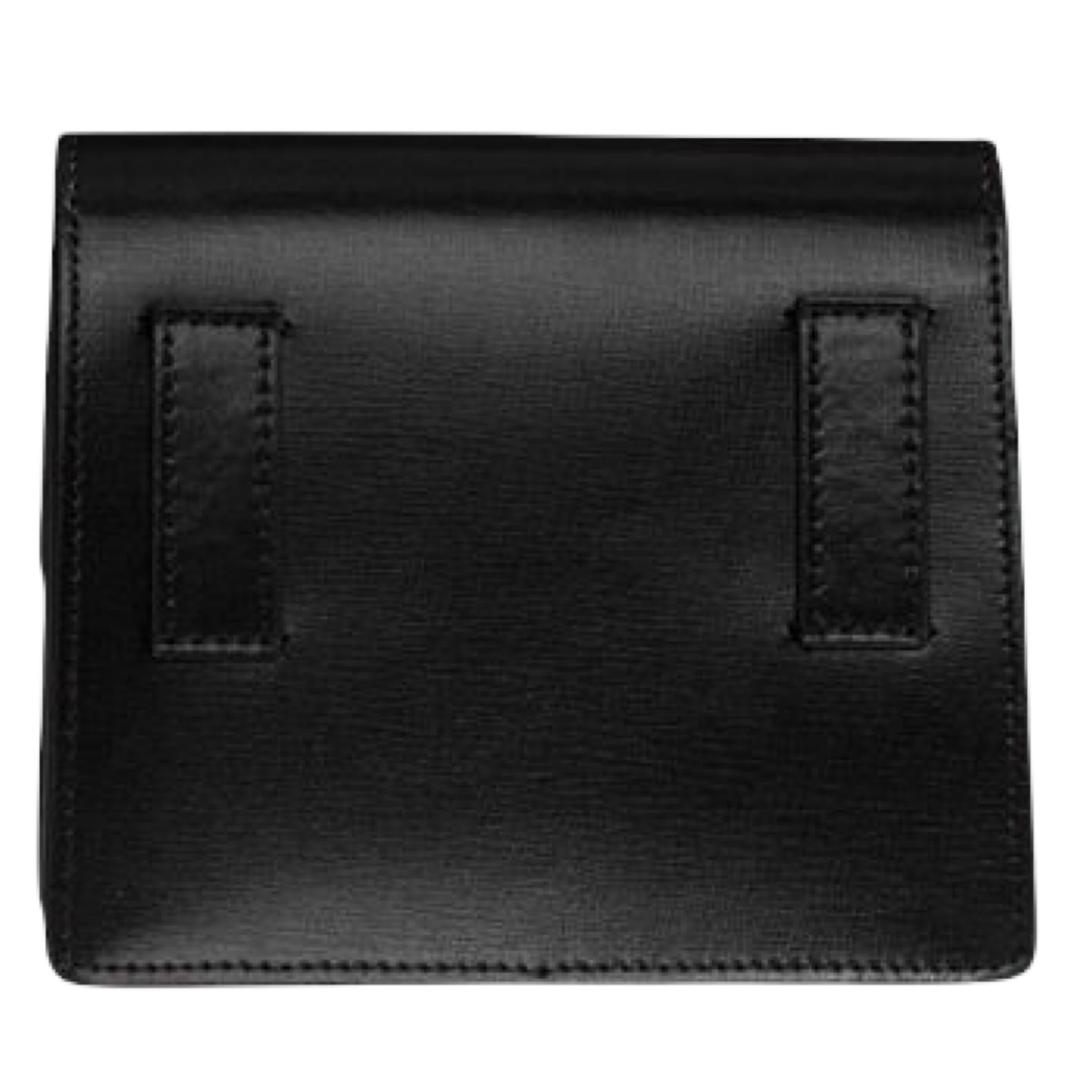 Women's or Men's NEW Off-White Virgil Abloh Black 0.7 Jitney Arrow Logo Leather Crossbody Bag For Sale