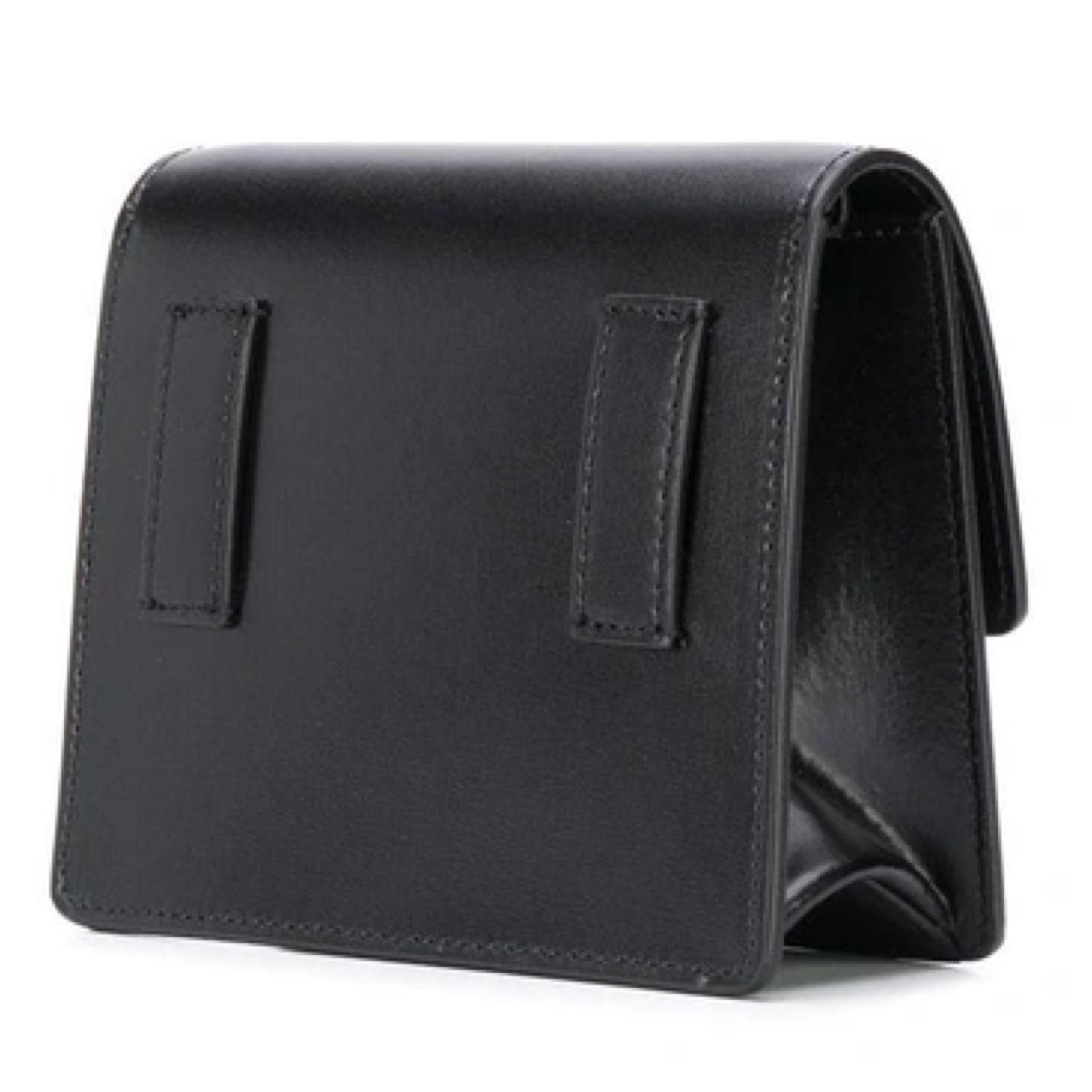 NEW Off-White Virgil Abloh Black 0.7 Jitney Arrow Logo Leather Crossbody Bag For Sale 2
