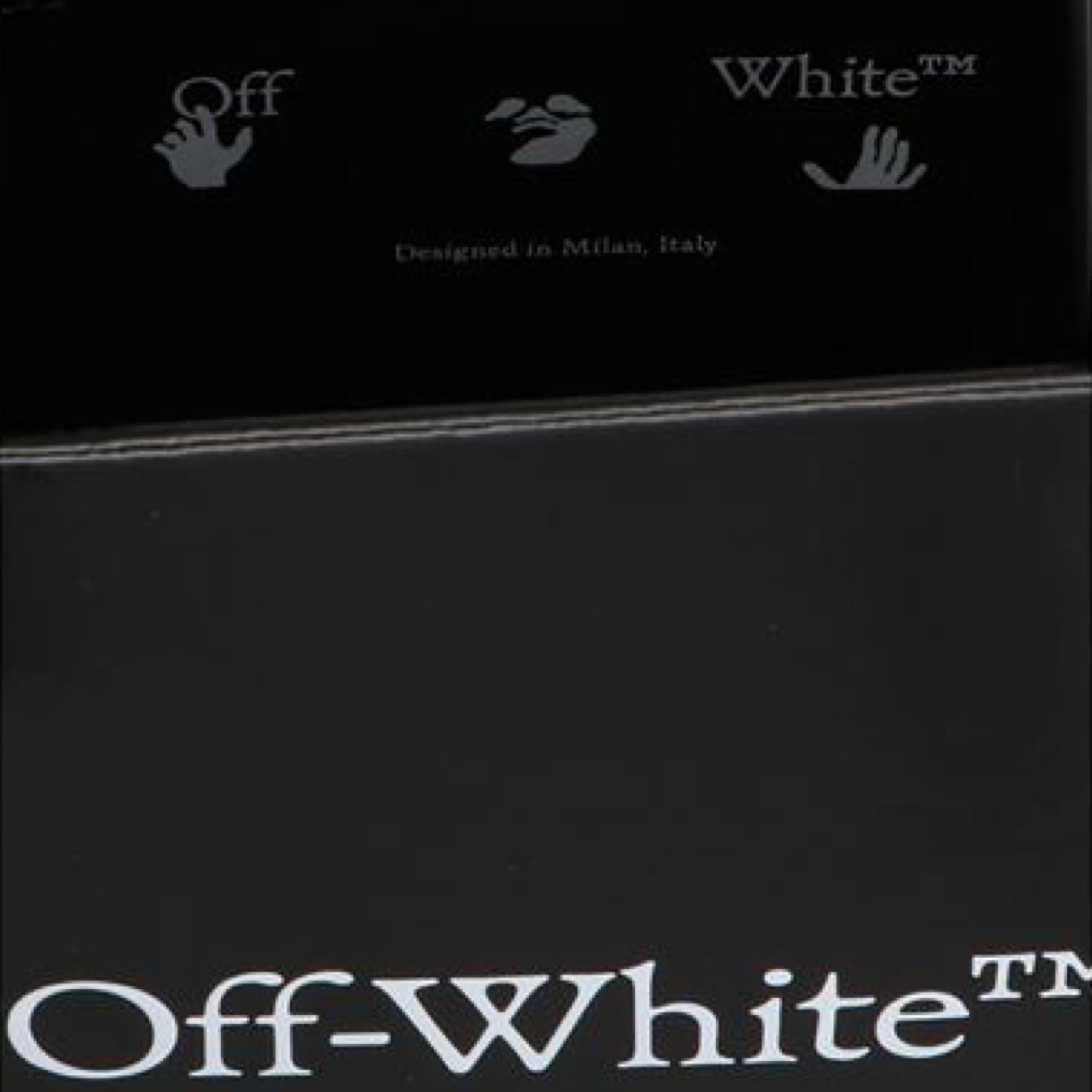 NEU Off-White Virgil Abloh Schwarze Crossbody-Umhängetasche aus Leder mit Mini-Logo im Angebot 11