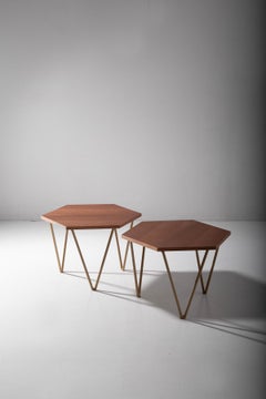 New Official Production ISA BERGAMO Pair of Coffee Tables