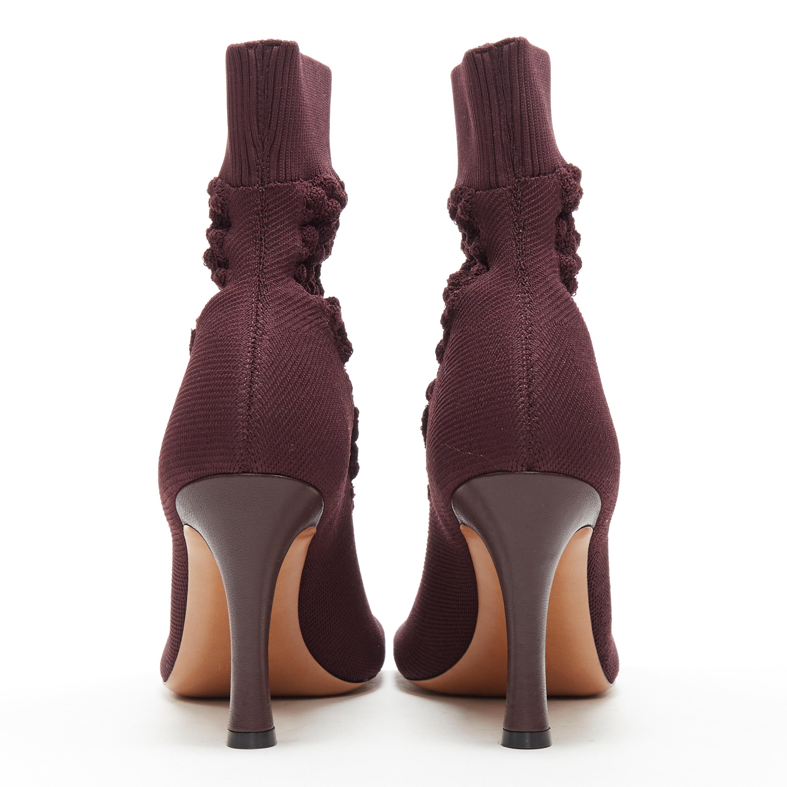 burgundy sock boot