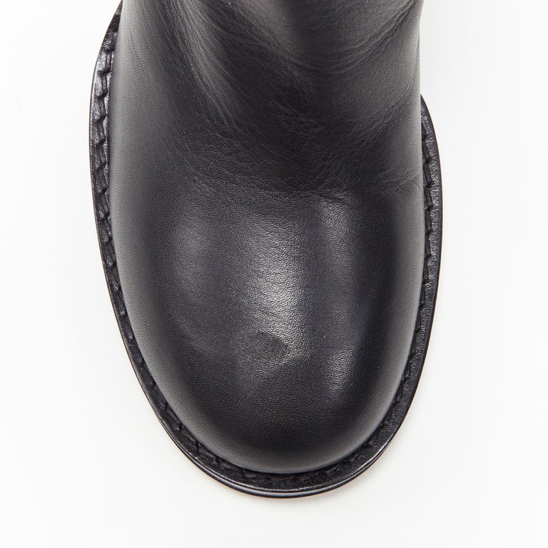 مصروف دمية أفخم جريمة  new OLD CELINE PHILO Chelsea Boot 85 black curved toe calfskin heel boots  EU37 For Sale at 1stDibs