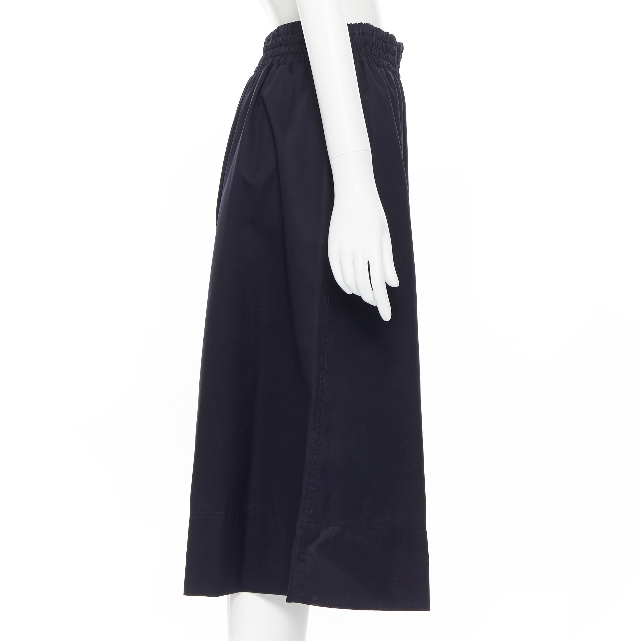 Neu OLD CELINE PHOEBE PHILO 100% Baumwolle marineblaue Culotte-Shorts mit weitem Bein FR34 XS Damen