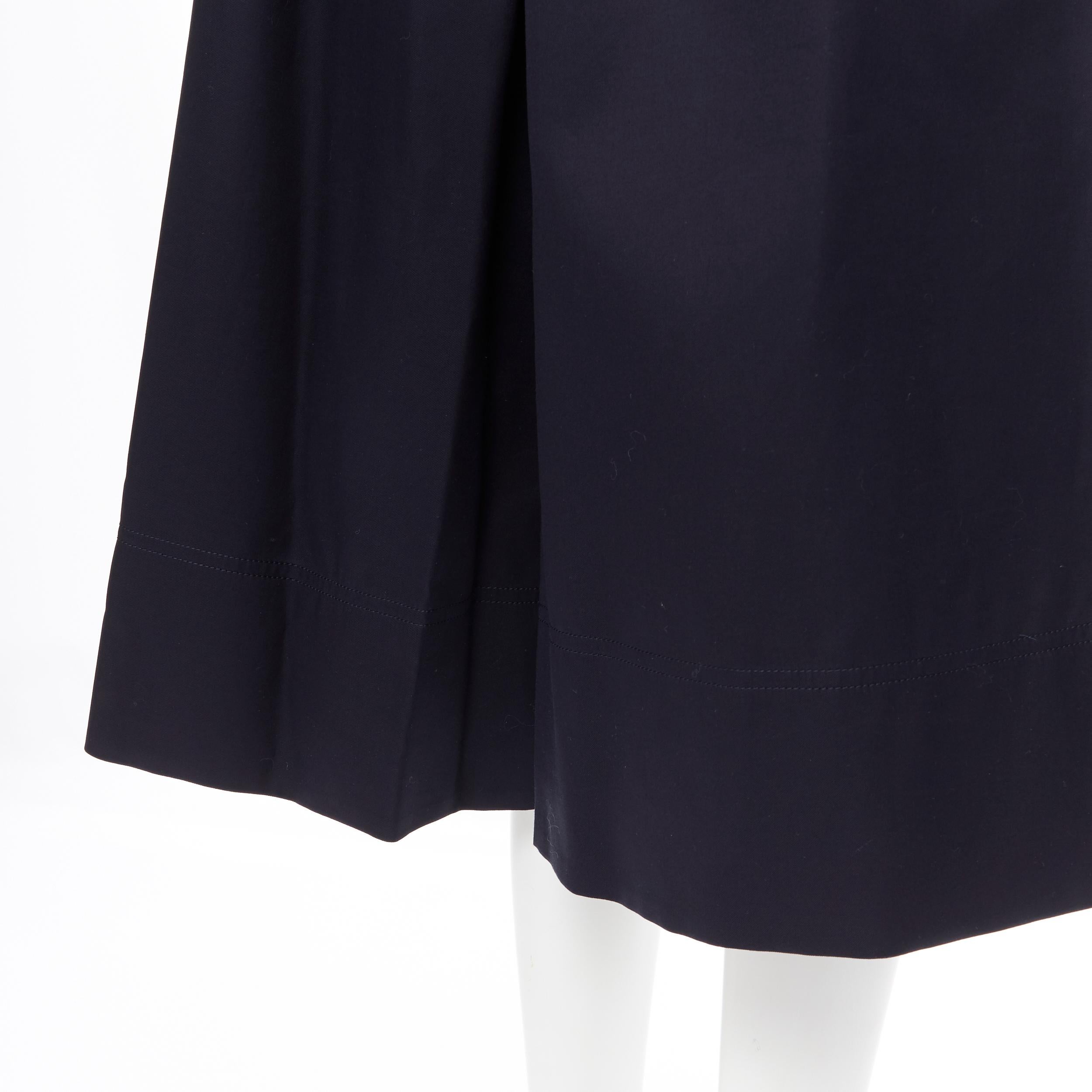Neu OLD CELINE PHOEBE PHILO 100% Baumwolle marineblaue Culotte-Shorts mit weitem Bein FR34 XS 4