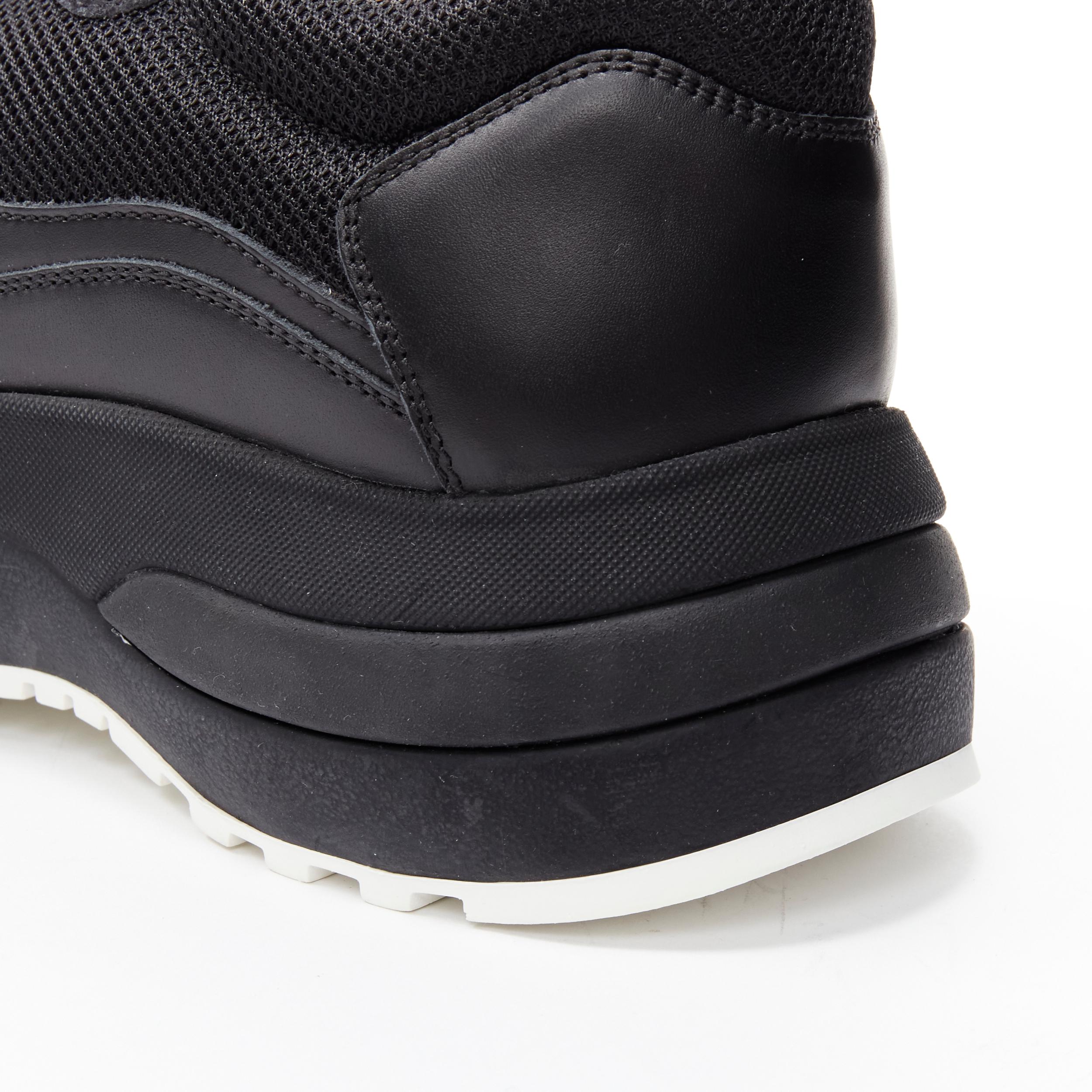 new OLD CELINE Phoebe Philo 2018 Runway black platform chunky dad sneaker EU41 For Sale 2
