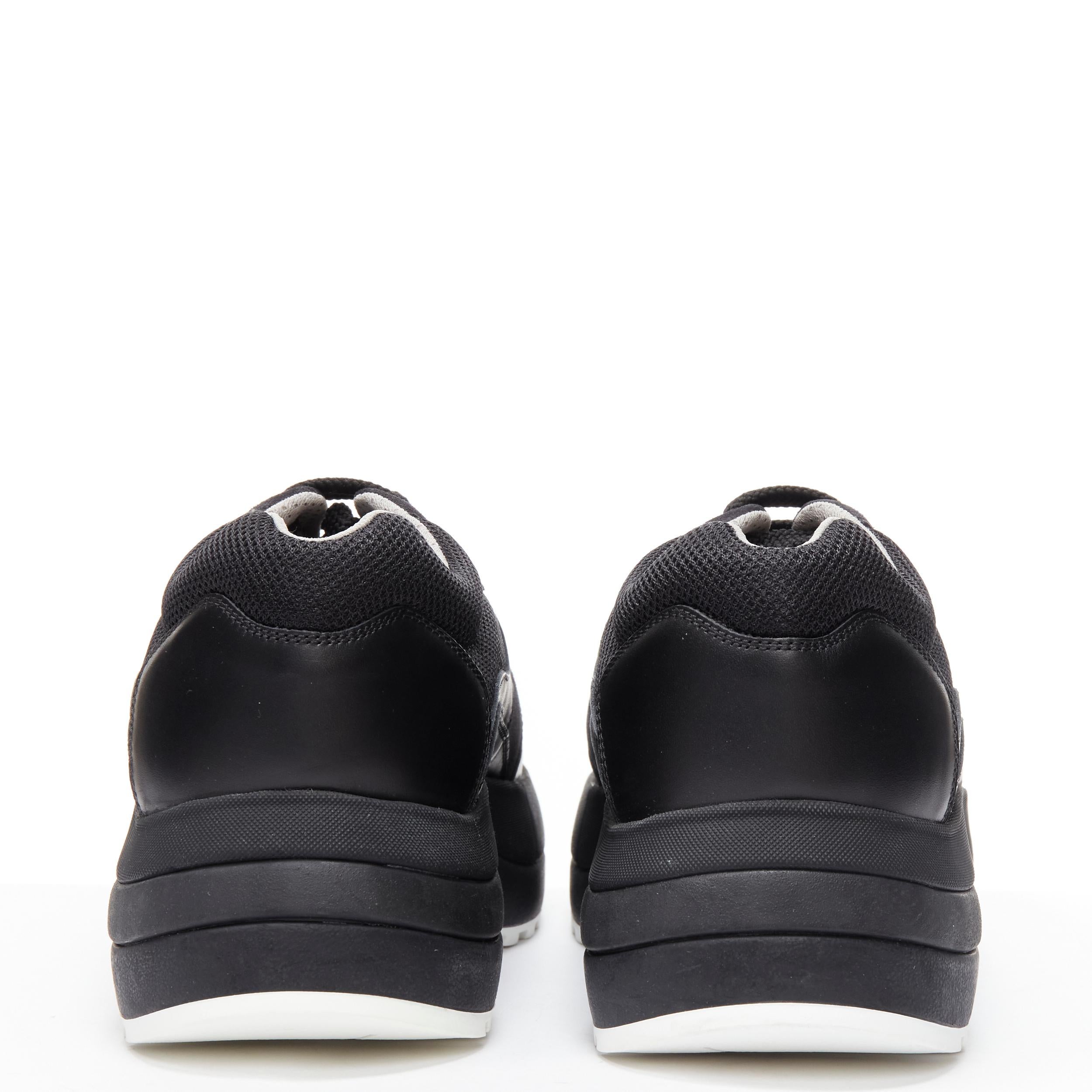 Black new OLD CELINE Phoebe Philo 2018 Runway black platform chunky dad sneaker EU41 For Sale