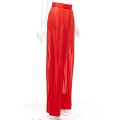 Veste large Phoebe Philo rouge transparente OLD CEline FR36 S