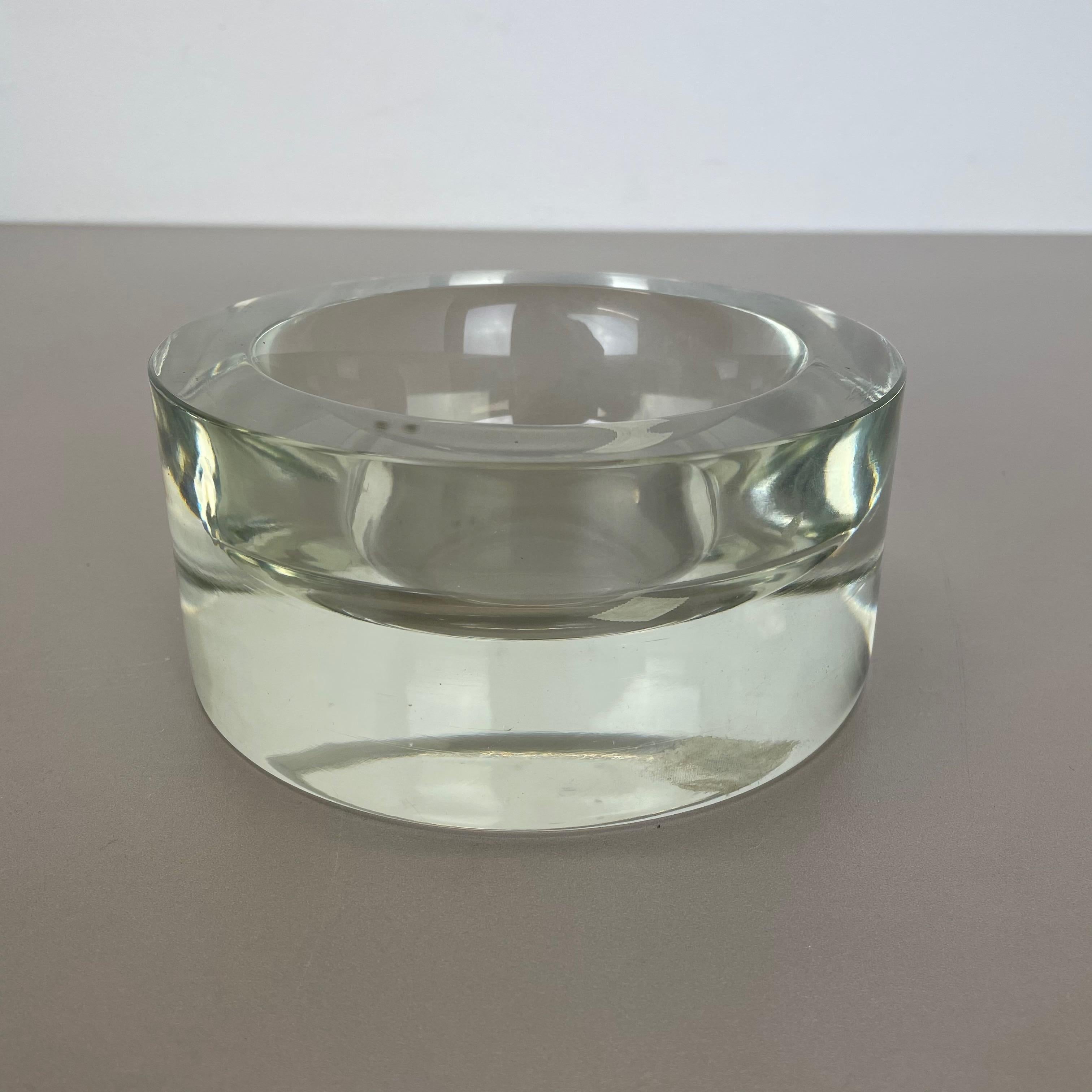 New Old Stock 2, 6kg Lucid Bowl Murano Glass Seguso Vetri d'Arte, Italy, 1970 No1 For Sale 5