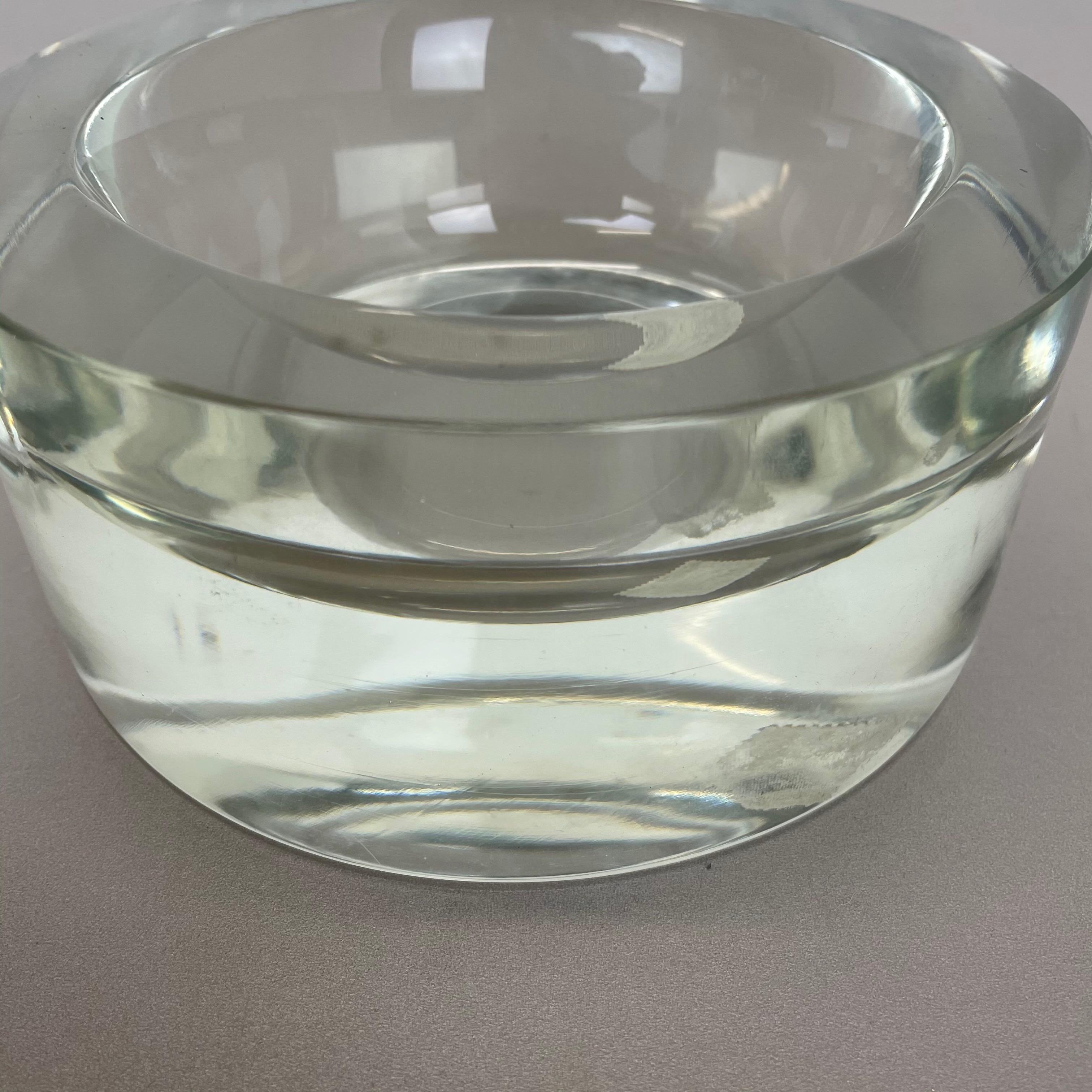 New Old Stock 2, 6kg Lucid Bowl Murano Glass Seguso Vetri d'Arte, Italy, 1970 No1 For Sale 6