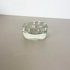 New Old Stock 2, 6kg Lucid Bowl Murano Glass Seguso Vetri d'Arte, Italy, 1970 No1