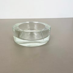 New Old Stock 3.1kg Lucid Bowl Murano Glass Seguso Vetri d'Arte, Italy, 1970