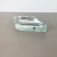 Nuevo Stock Antiguo Cuenco de concha de cristal de Murano de 3,4 kg Antonio da Ros Cenedese, 1970