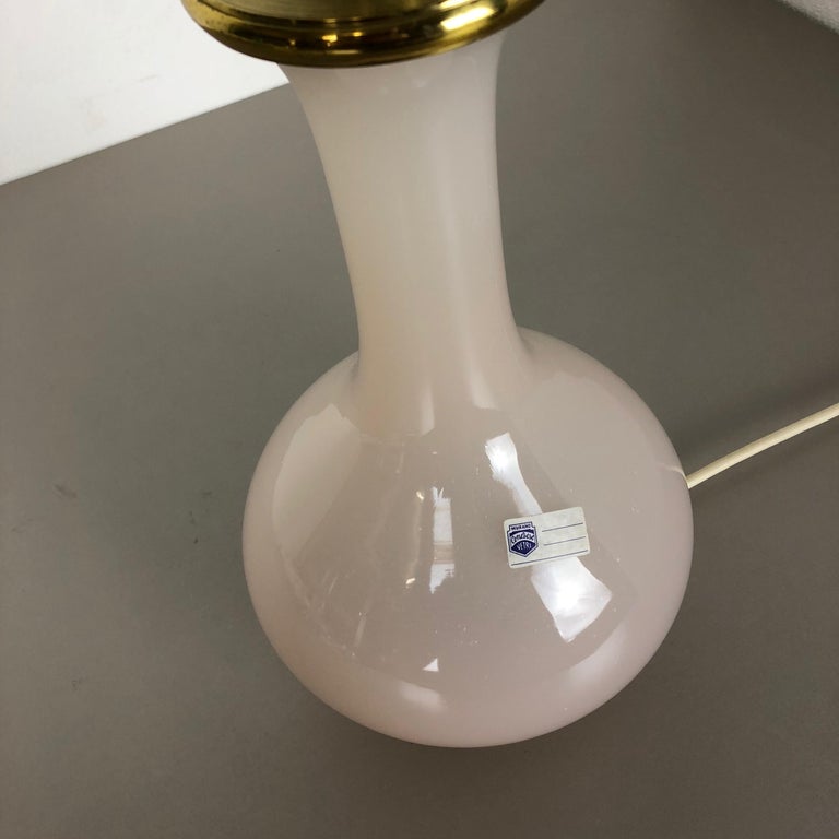 New Old Stock, Opaline Murano Glass Table Light by Cenedese Vetri, Italy 1960 For Sale 6