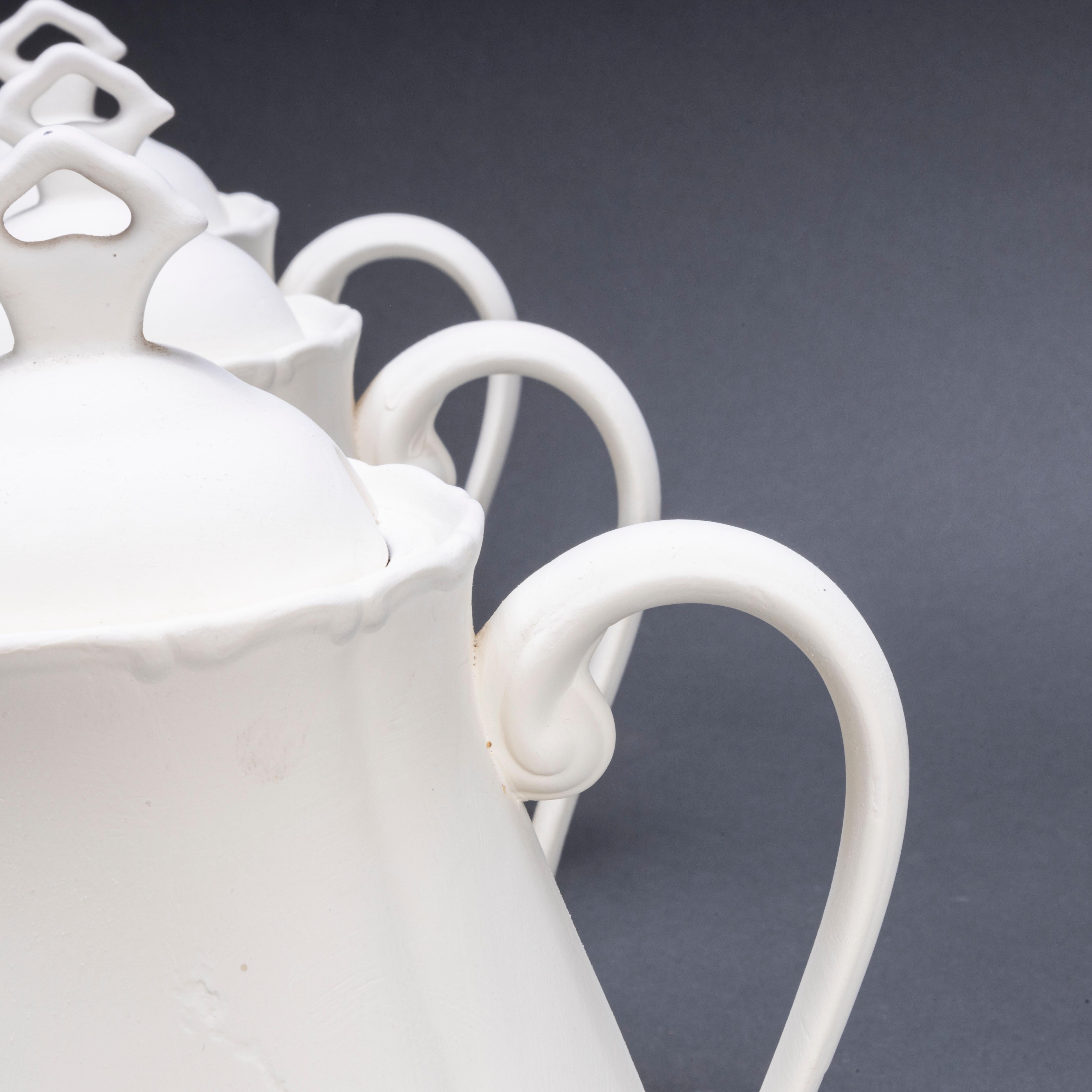 Neu, auf Lager, tschechische rohe Keramik – Kaffeekanne (20. Jahrhundert) im Angebot
