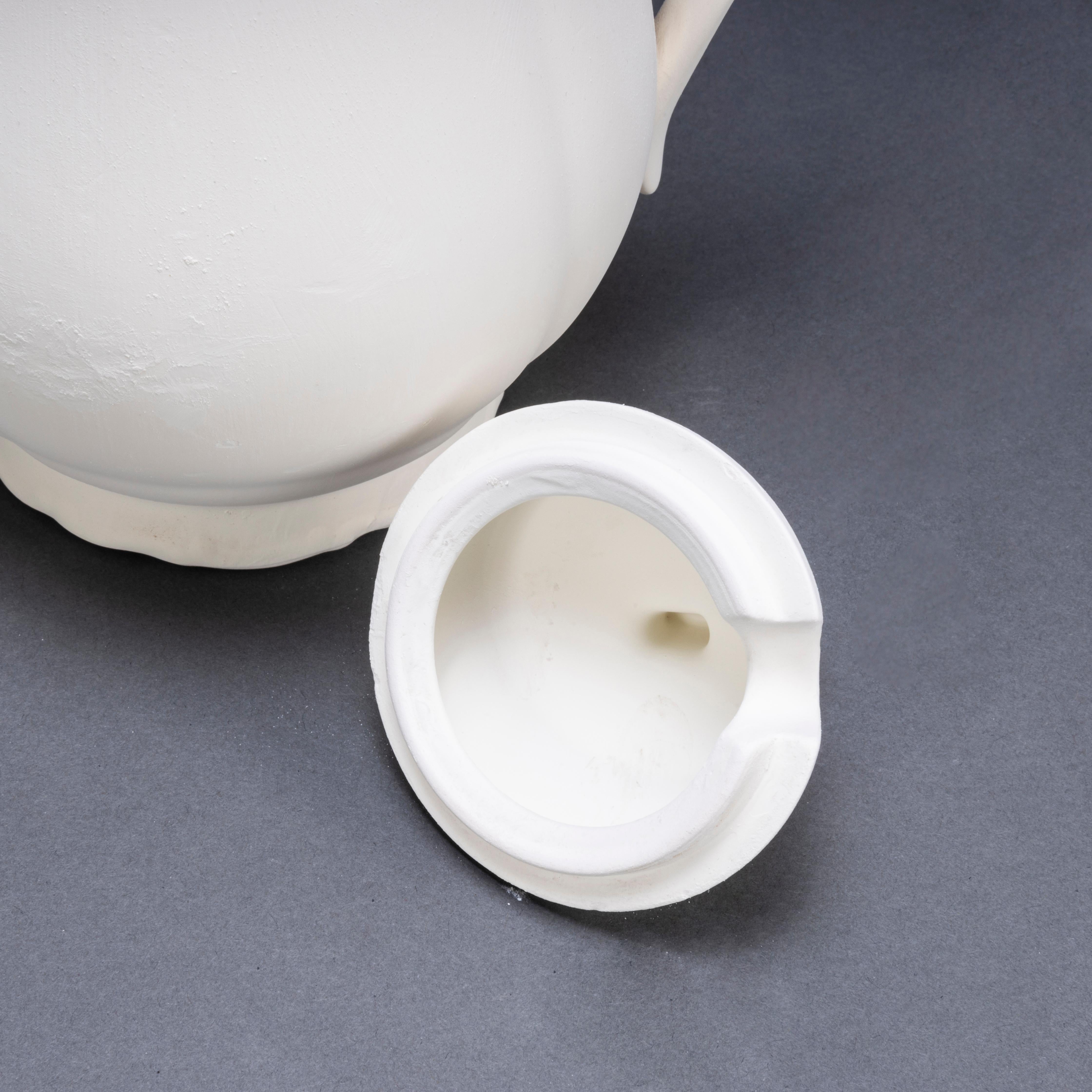 Neu, auf Lager, tschechische rohe Keramik – Kaffeekanne im Angebot 3