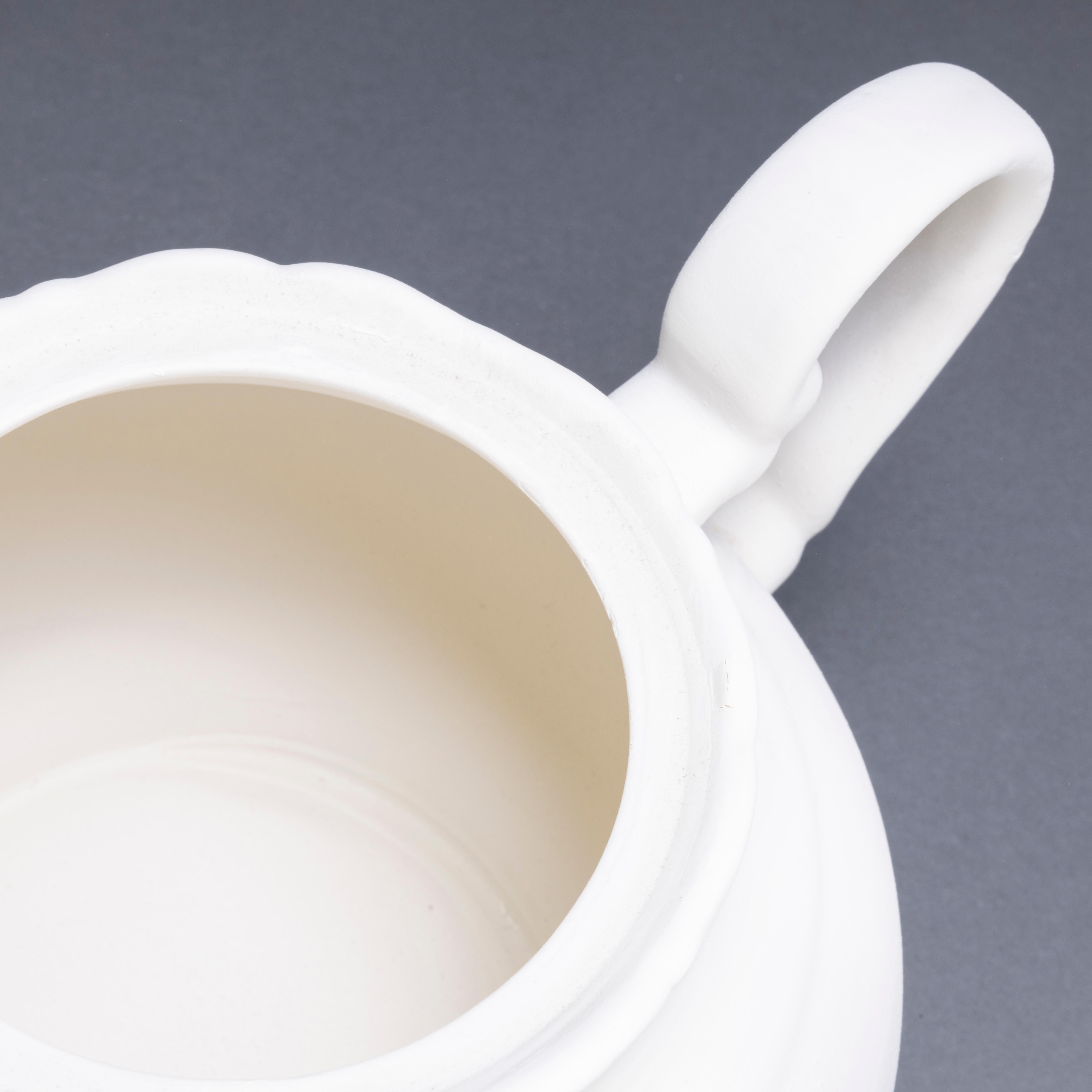 20th Century New Old Stock Czech Raw Ceramic - Teapot For Sale