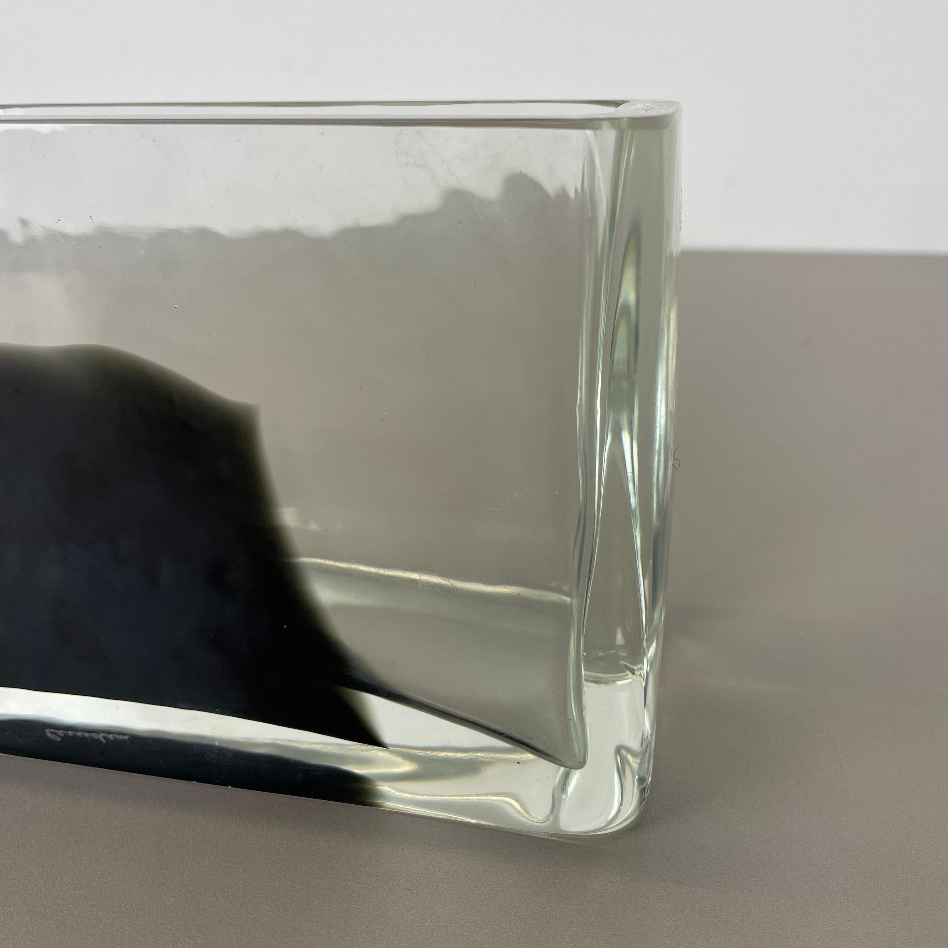 Große 2,9 kg Muranoglas-Vase, Antonio da Ros Cenedese, 1970, Nr.1, neu, auf Lager im Angebot 6