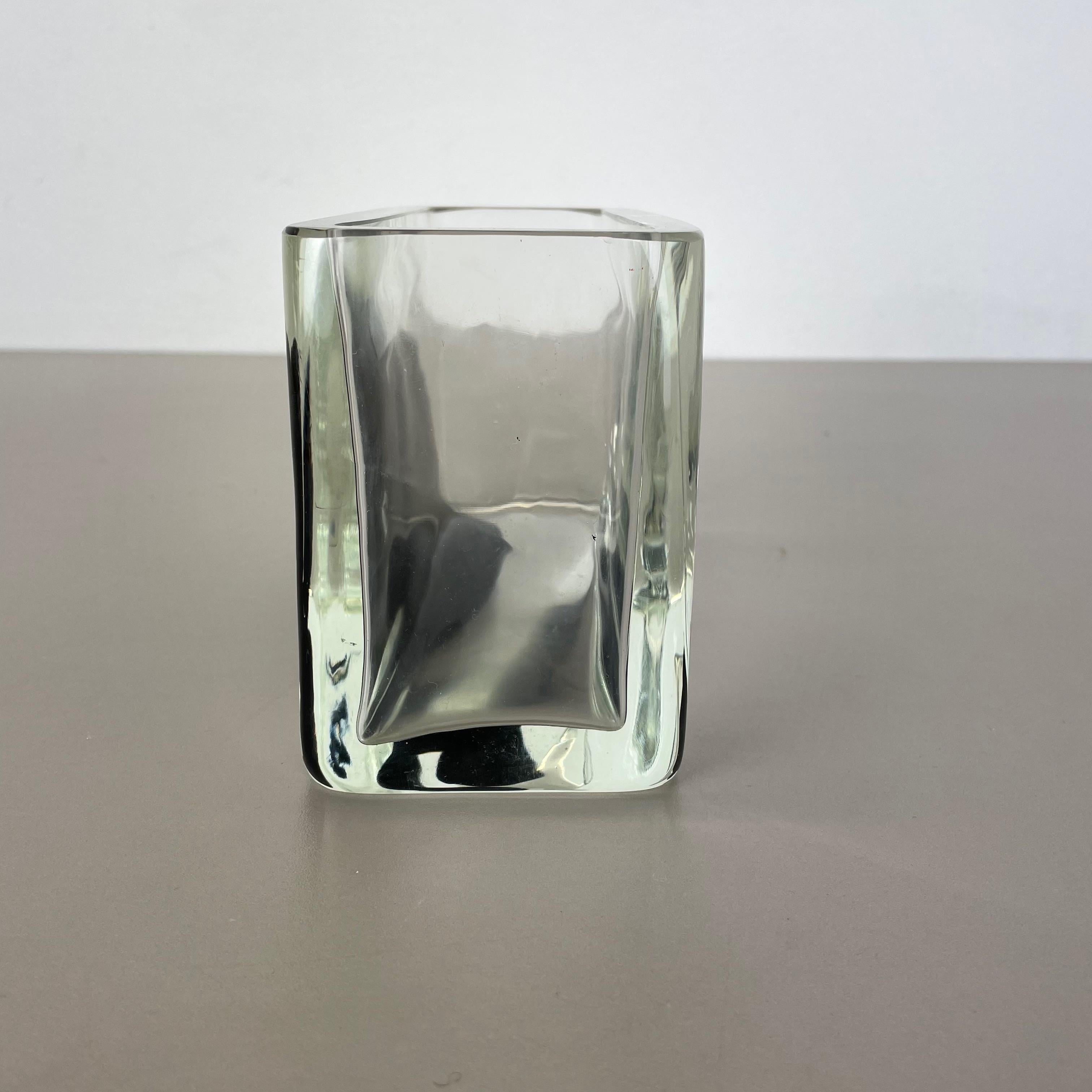 New Old Stock Large 2.9kg Murano Glass Vase Antonio da Ros Cenedese 1970, No.1 For Sale 9