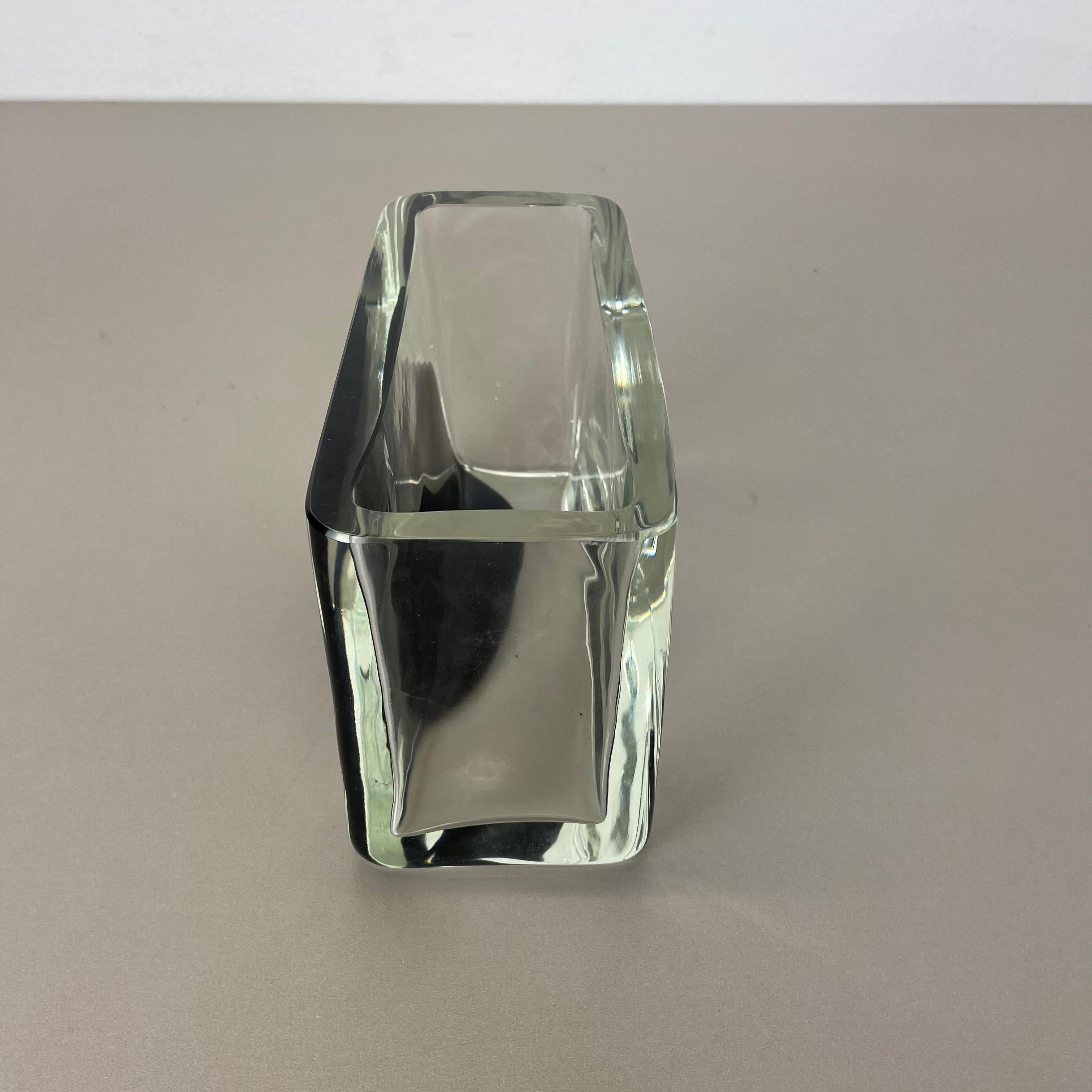 Große 2,9 kg Muranoglas-Vase, Antonio da Ros Cenedese, 1970, Nr.1, neu, auf Lager im Angebot 10