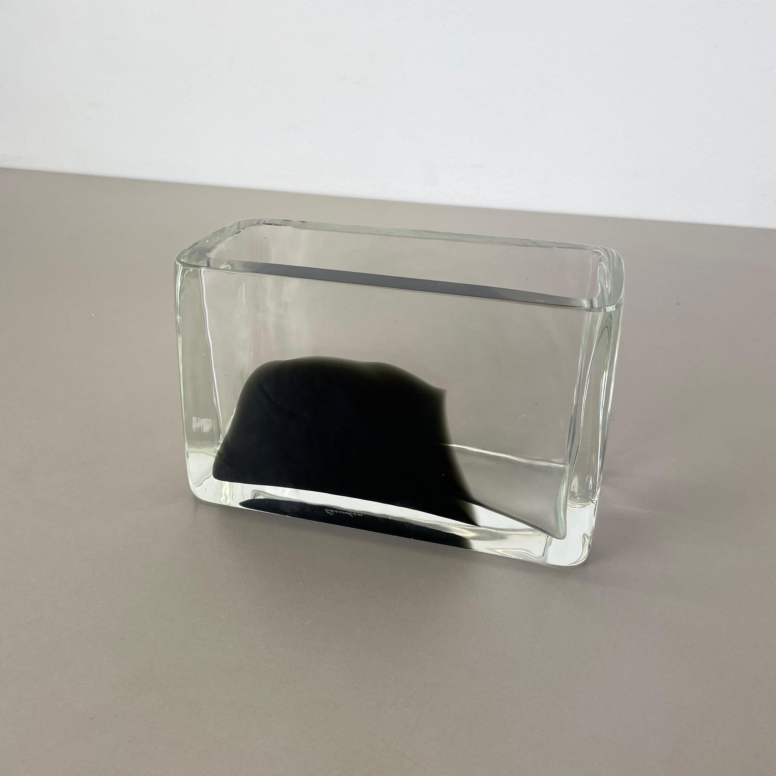 Nuovo Vecchio Stock Grande vaso di vetro di Murano da 2,9 kg Antonio da Ros Cenedese 1970, No.1 in vendita 2