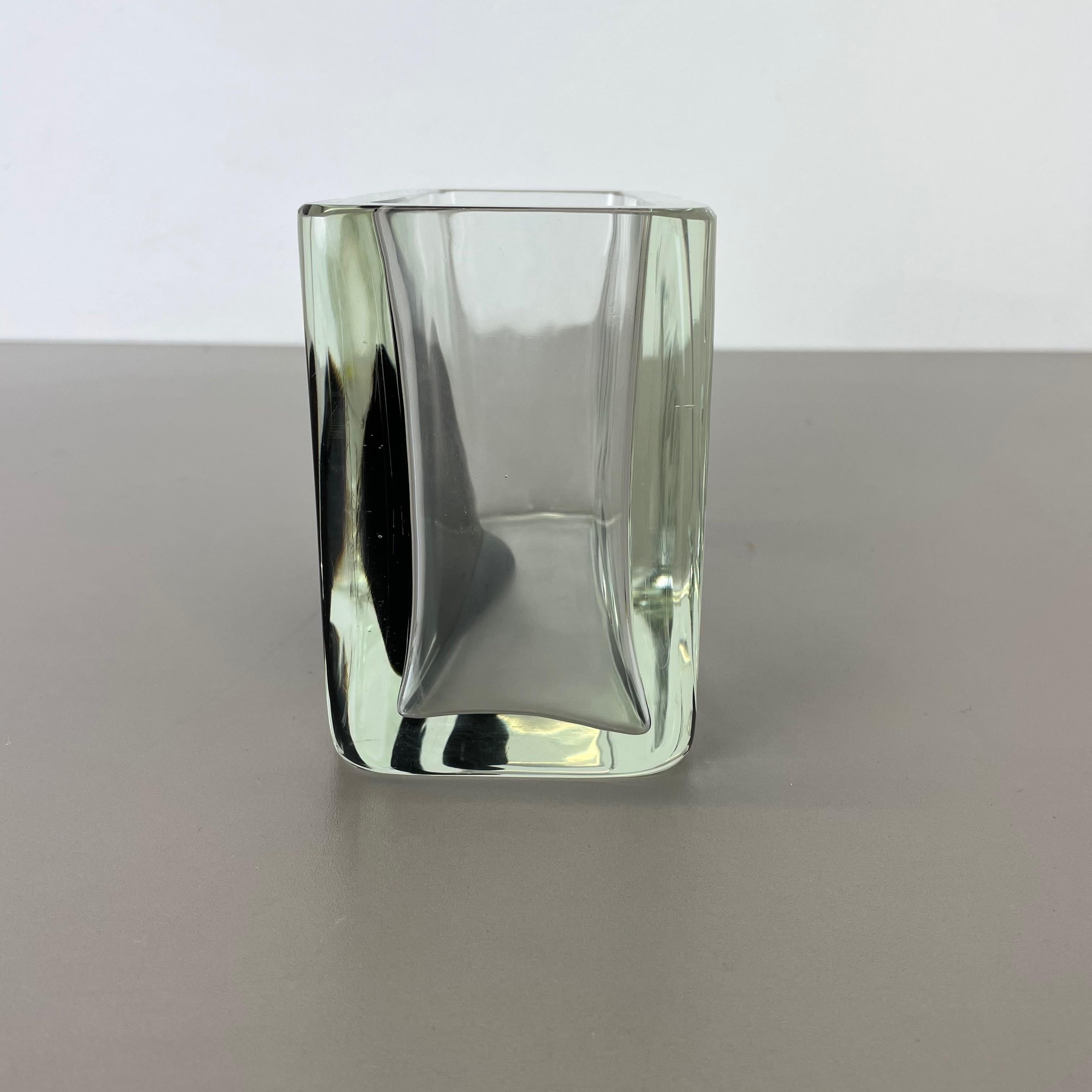 Große 2,9 kg Muranoglas-Vase, Antonio da Ros Cenedese, 1970, Nr. 2, neu, auf Lager im Angebot 6