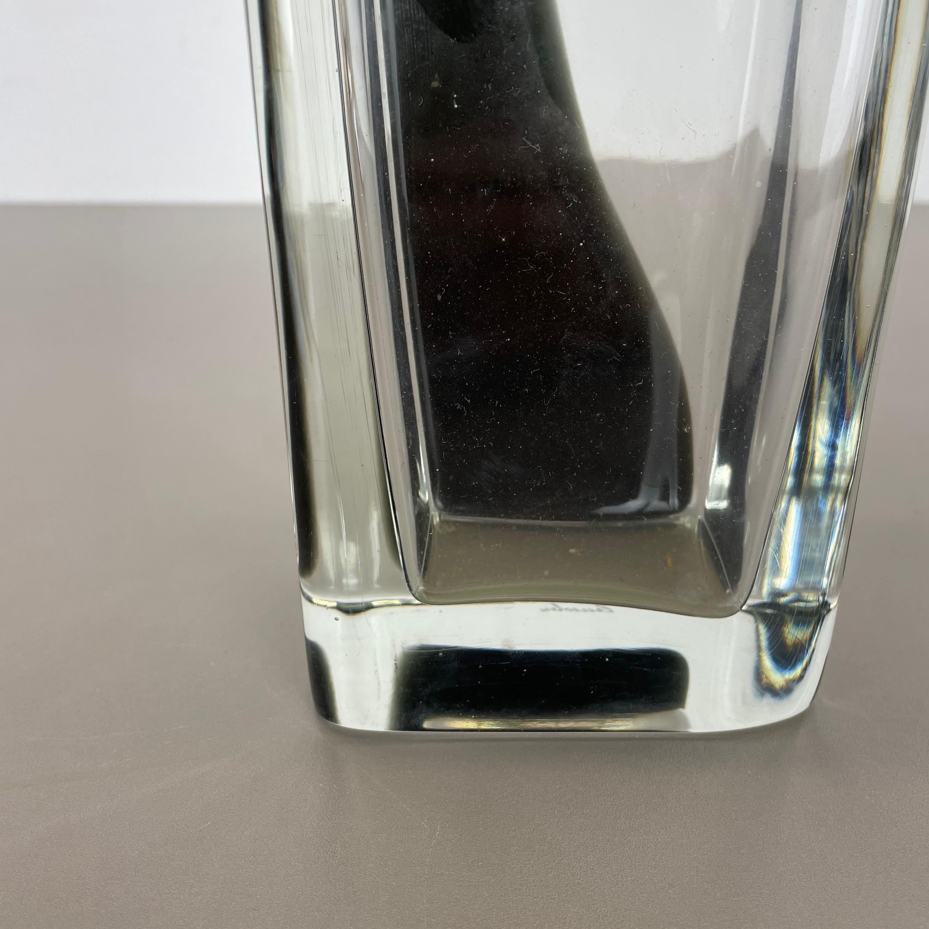 Nuovo Vecchio Stock Grande Vaso di vetro di Murano da 3,1 kg Antonio da Ros Cenedese 1970, n.1 in vendita 7