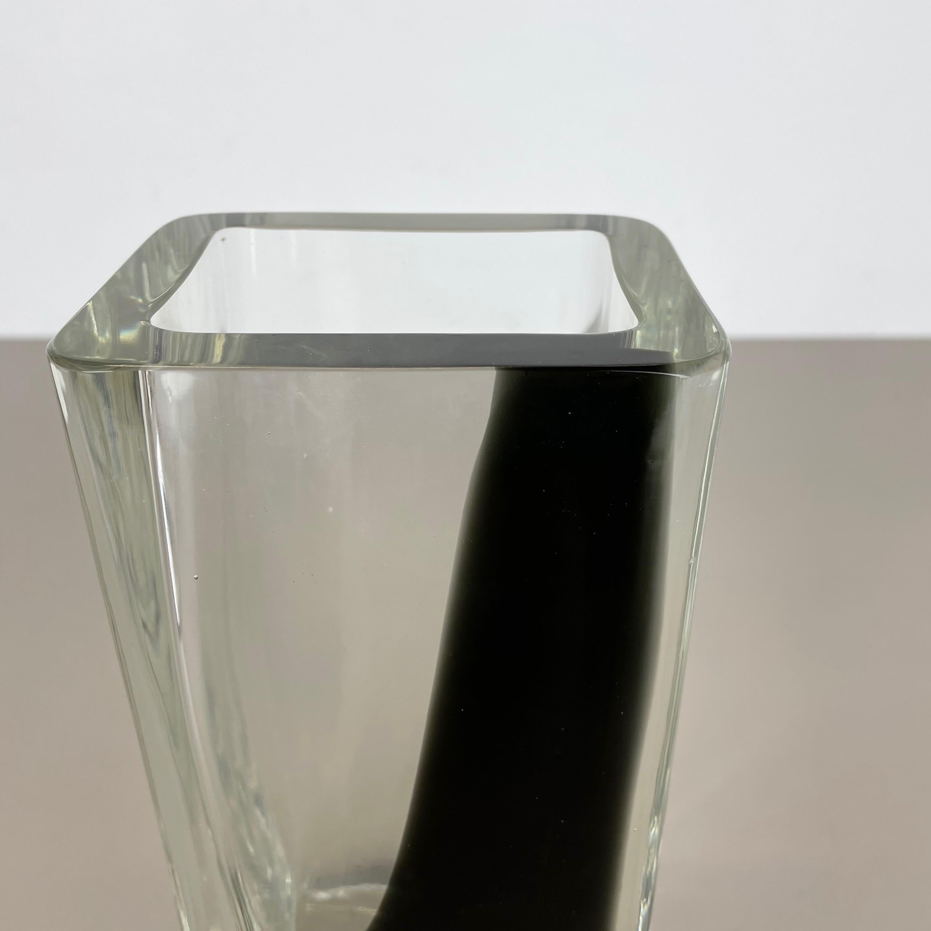 Große 3,1 kg Muranoglas-Vase, Antonio da Ros Cenedese, 1970, Nr. 1, neu, auf Lager im Zustand „Hervorragend“ im Angebot in Kirchlengern, DE