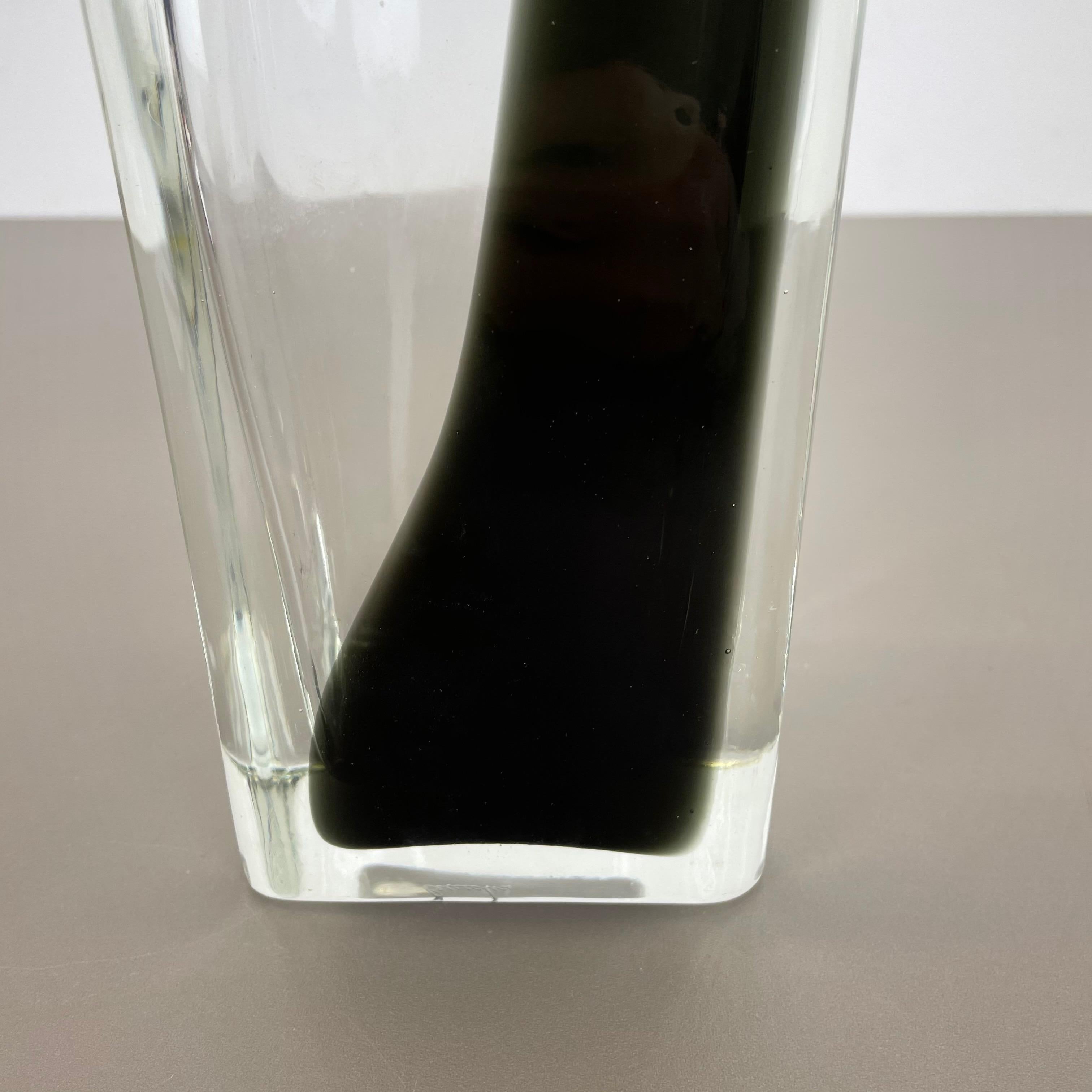 20th Century New Old Stock Large 3.1kg Murano Glass Vase Antonio da Ros Cenedese 1970, no.1 For Sale