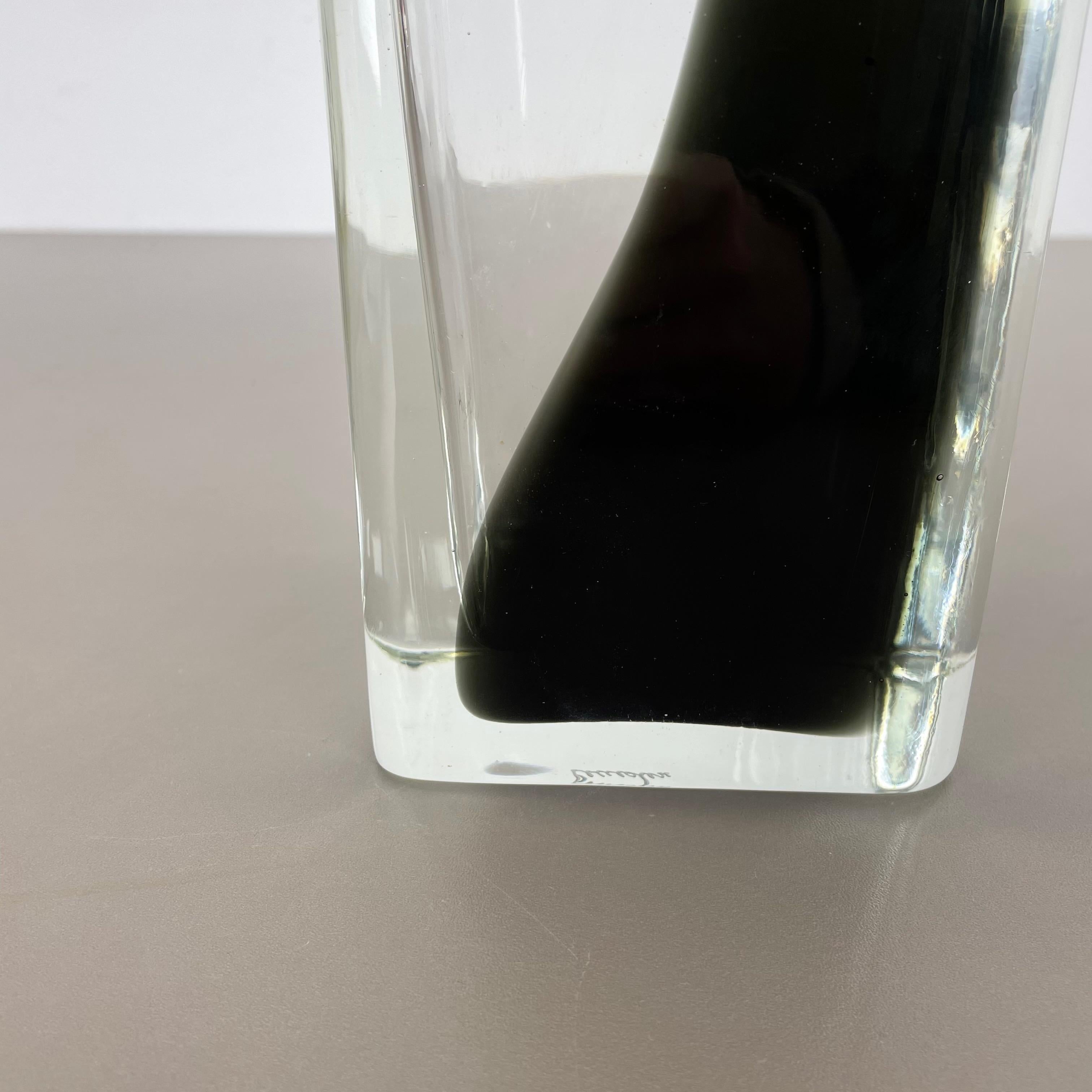 New Old Stock Large 3.1kg Murano Glass Vase Antonio da Ros Cenedese 1970, no.1 For Sale 1