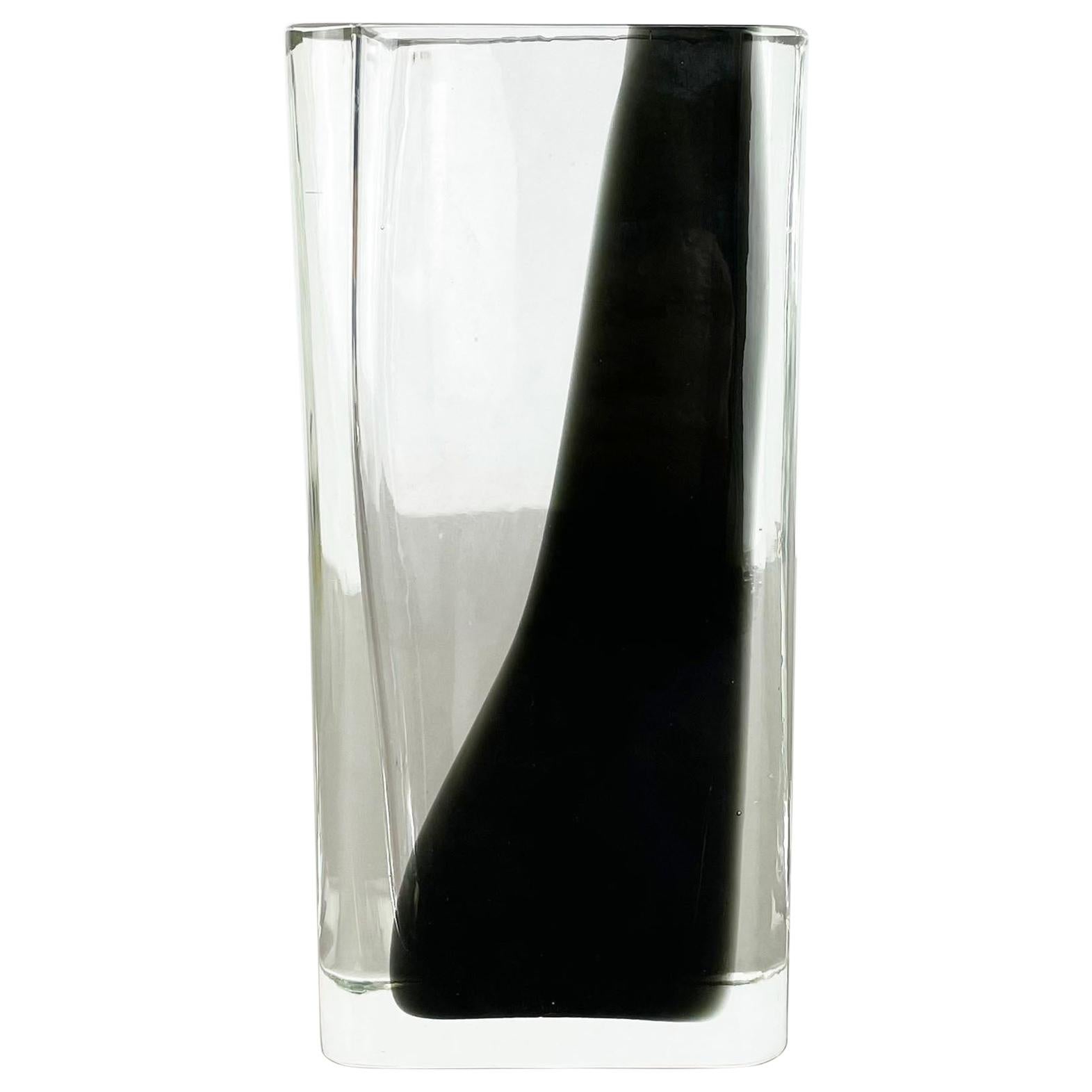 New Old Stock Large 3.1kg Murano Glass Vase Antonio da Ros Cenedese 1970, no.1 For Sale
