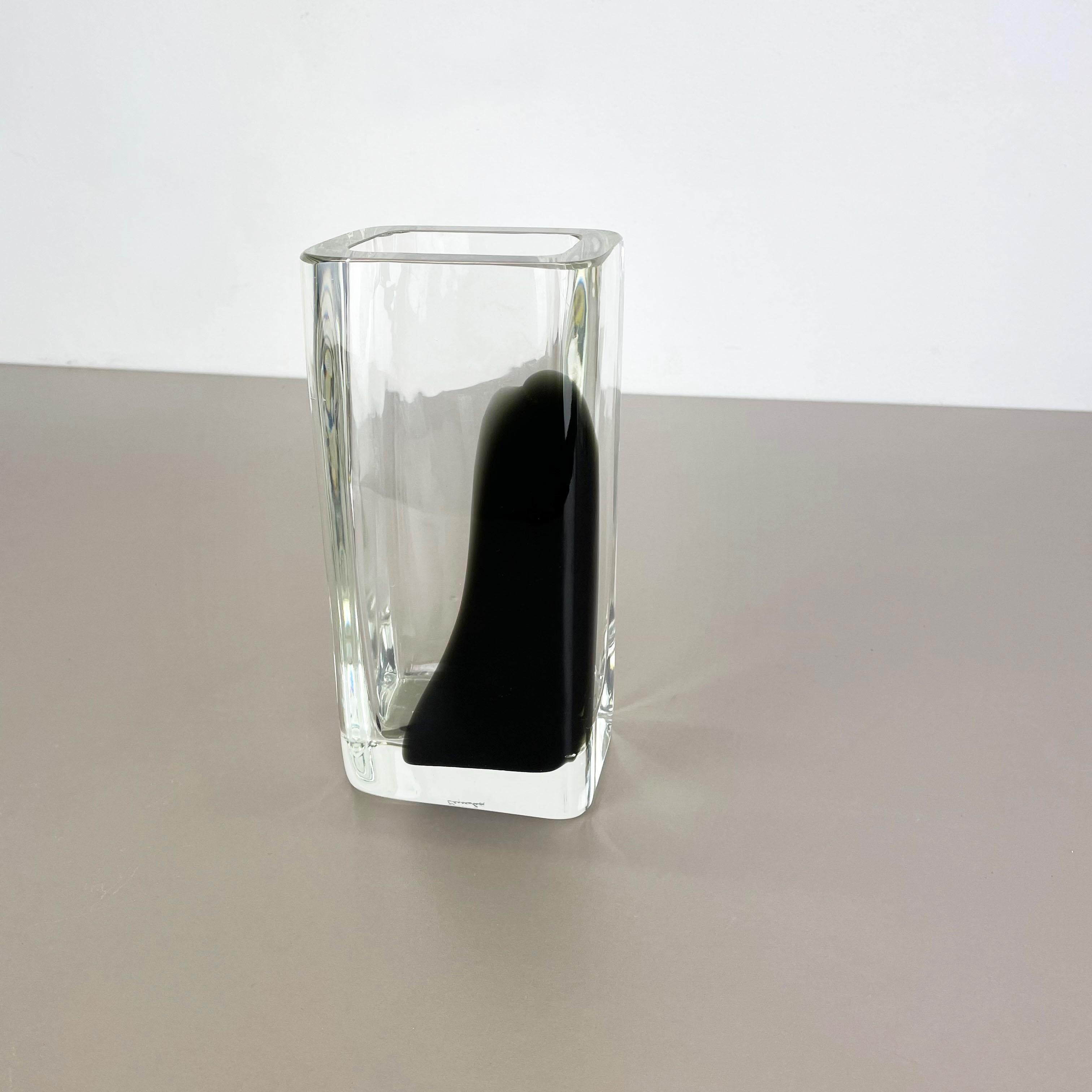 glass skull vase