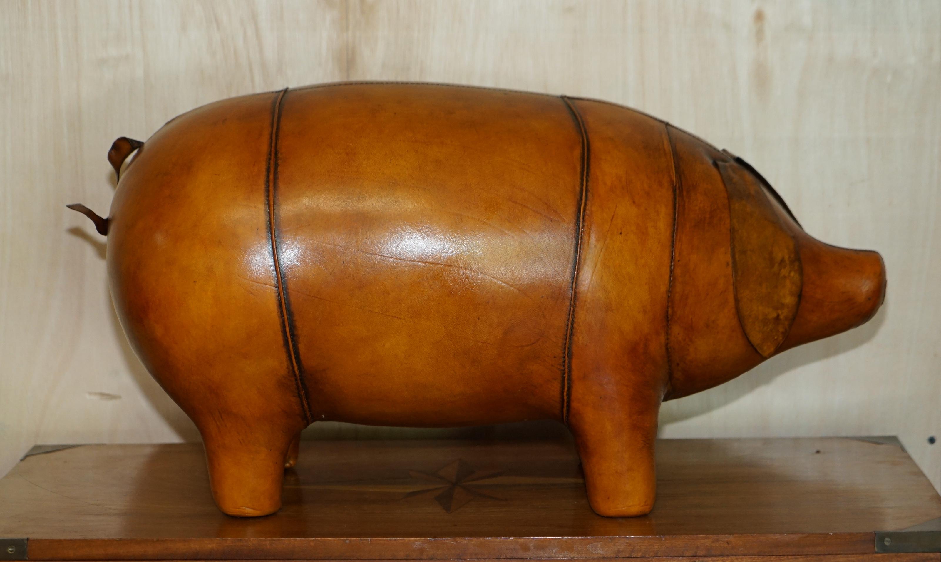 Royal House Antiques

Royal House Antiques is delighted to offer for sale this absolutely sublime new old stock original Liberty’s London Omersa style brown leather hand dyed Pig footstool.

 I also have one of the mediums listed under my other