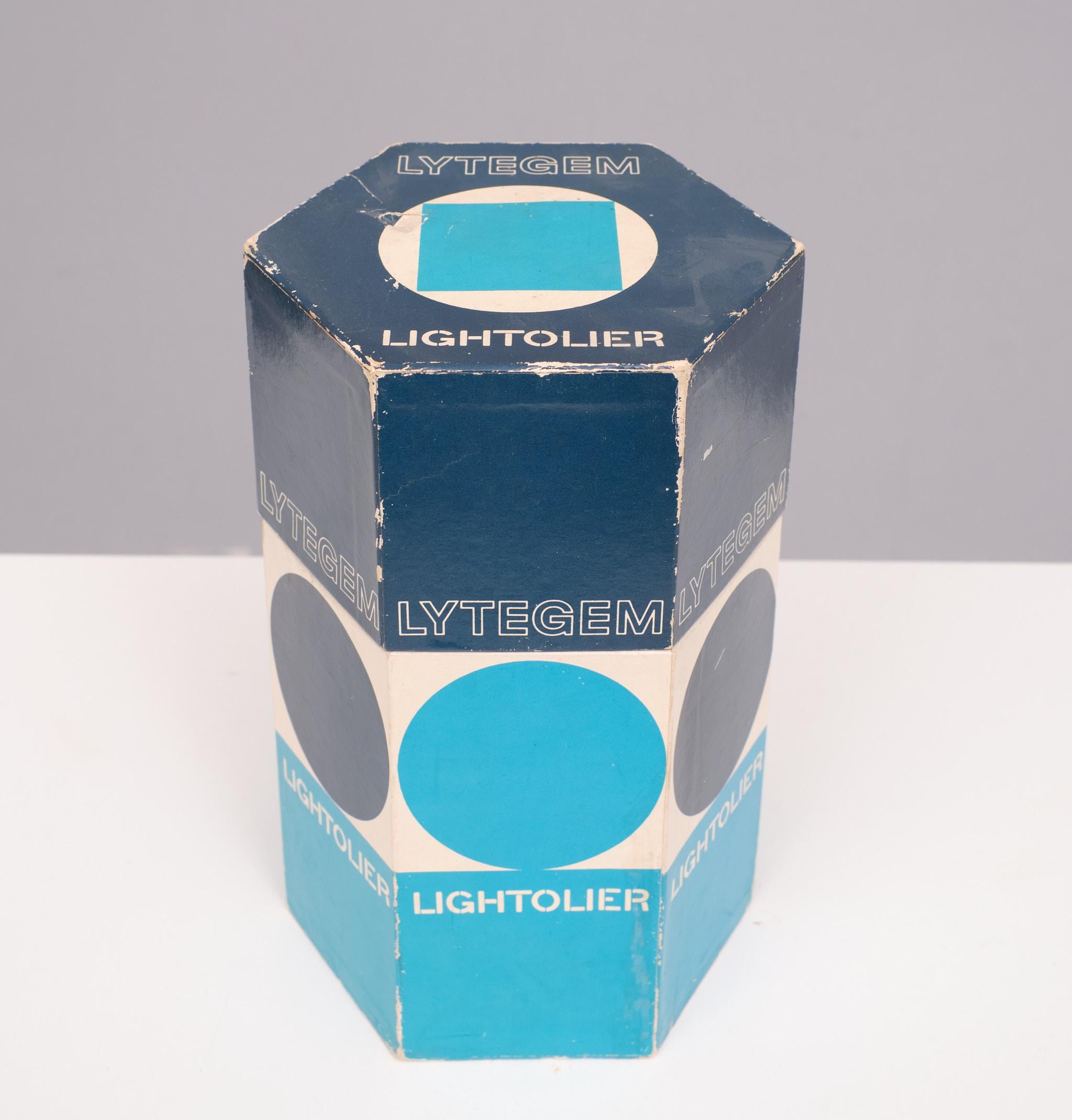 New old stock  Lightolier Lytegem off White Task Lamp  USA  1990s 5
