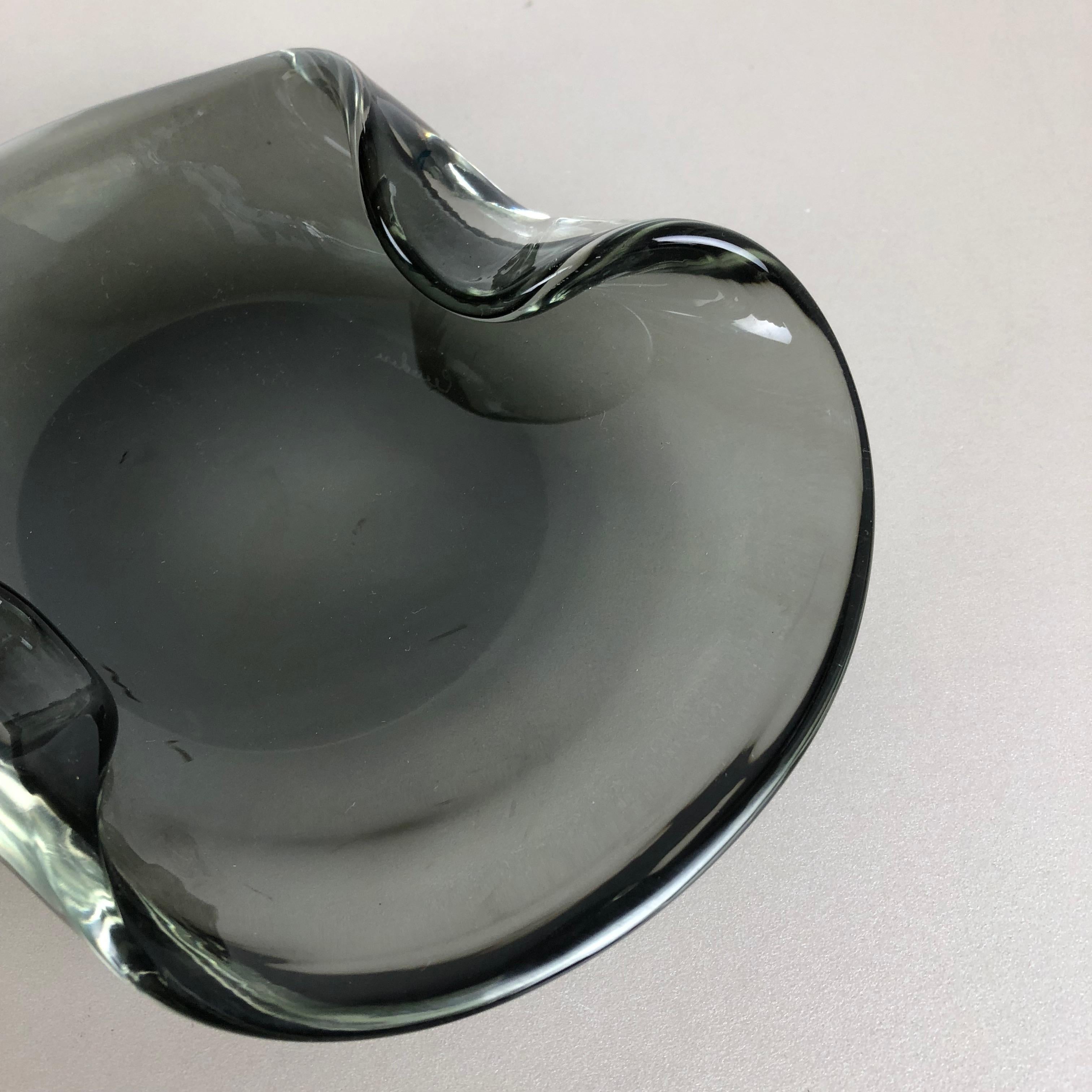 New Old Stock, Murano Glass Shell Bowl Antonio da Ros, Cenedese Italy 1960s No1 2