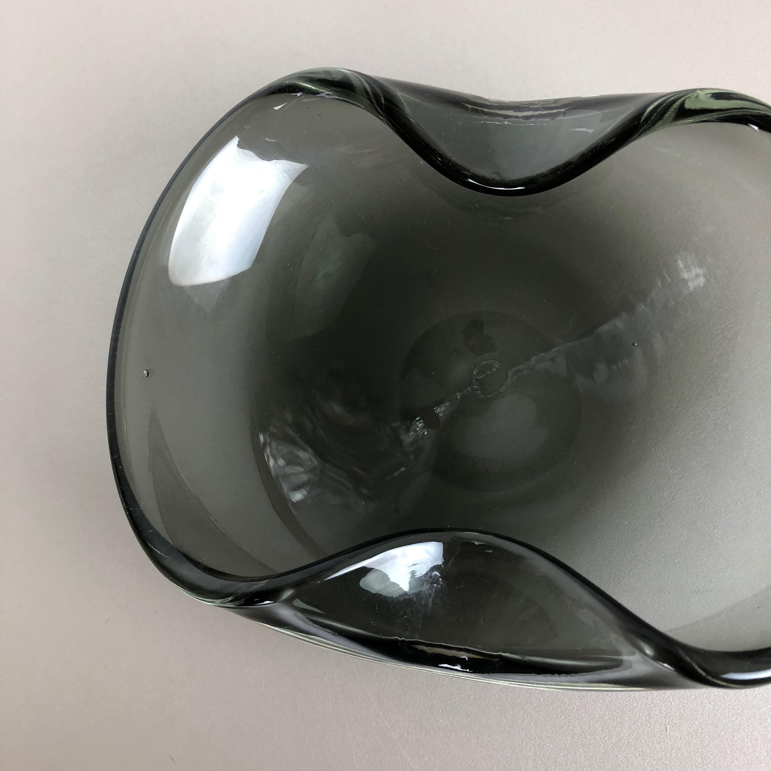 New Old Stock, Murano Glass Shell Bowl Antonio da Ros, Cenedese Italy 1960s No2 7