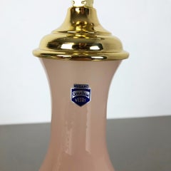 New Old Stock, Opaline Murano Glass "Rose" Table Desk Light Cenedese Vetri 1960s
