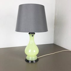 New Old Stock, Opaline Murano Glass "lime" Table Light by Cenedese Vetri, 1960s