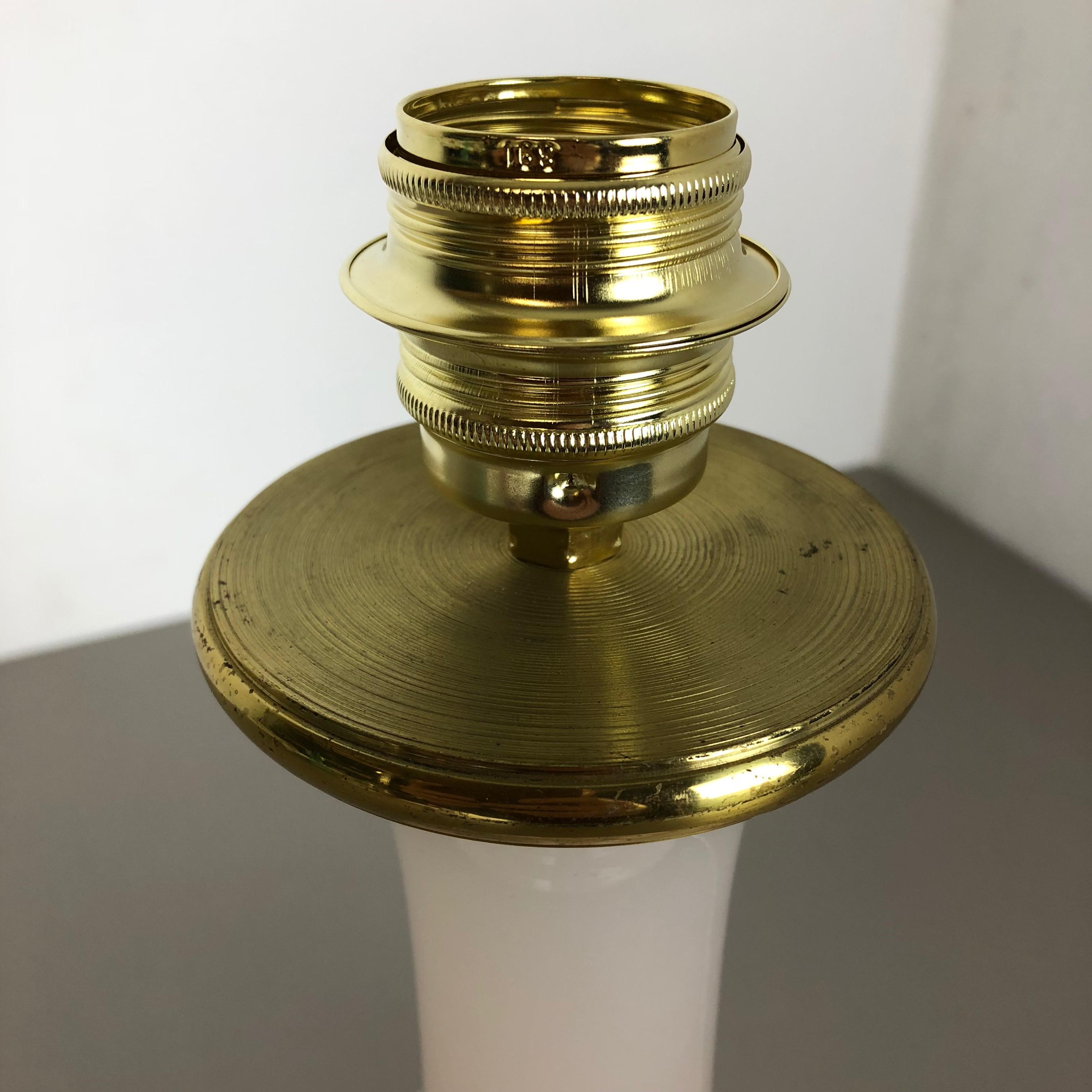 Vecchio stock, Lampada da tavolo in vetro di Murano opalino di Cenedese Vetri, Italia, 1960 3